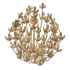 QN-FLORA6-GD Flora 6 Light Chandelier Burnished Gold