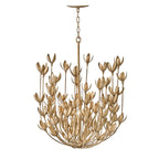 QN-FLORA6-GD Flora 6 Light Chandelier Burnished Gold