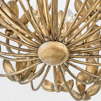 QN-FLORA6-GD Flora 6 Light Chandelier Burnished Gold
