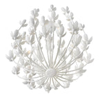QN-FLORA6-WHT Flora 6 Light Chandelier Textured Plaster