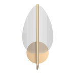 QN-FLORIANA-1W-NBR Floriana 1 Leaf LED Wall Light Natural Brass