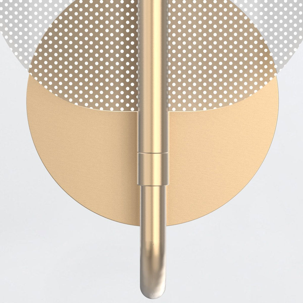 QN-FLORIANA-1W-NBR Floriana 1 Leaf LED Wall Light Natural Brass