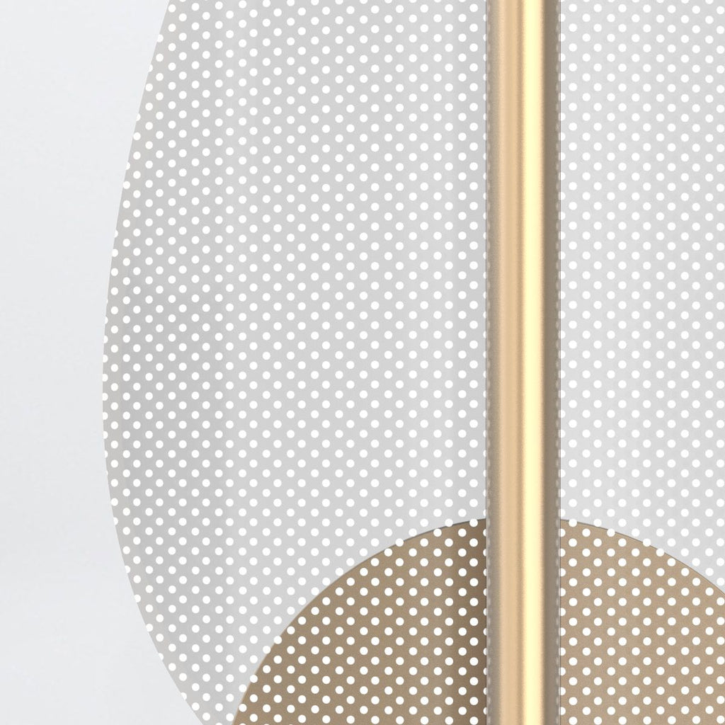 QN-FLORIANA-1W-NBR Floriana 1 Leaf LED Wall Light Natural Brass