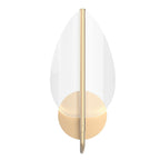 QN-FLORIANA-1W-NBR Floriana 1 Leaf LED Wall Light Natural Brass