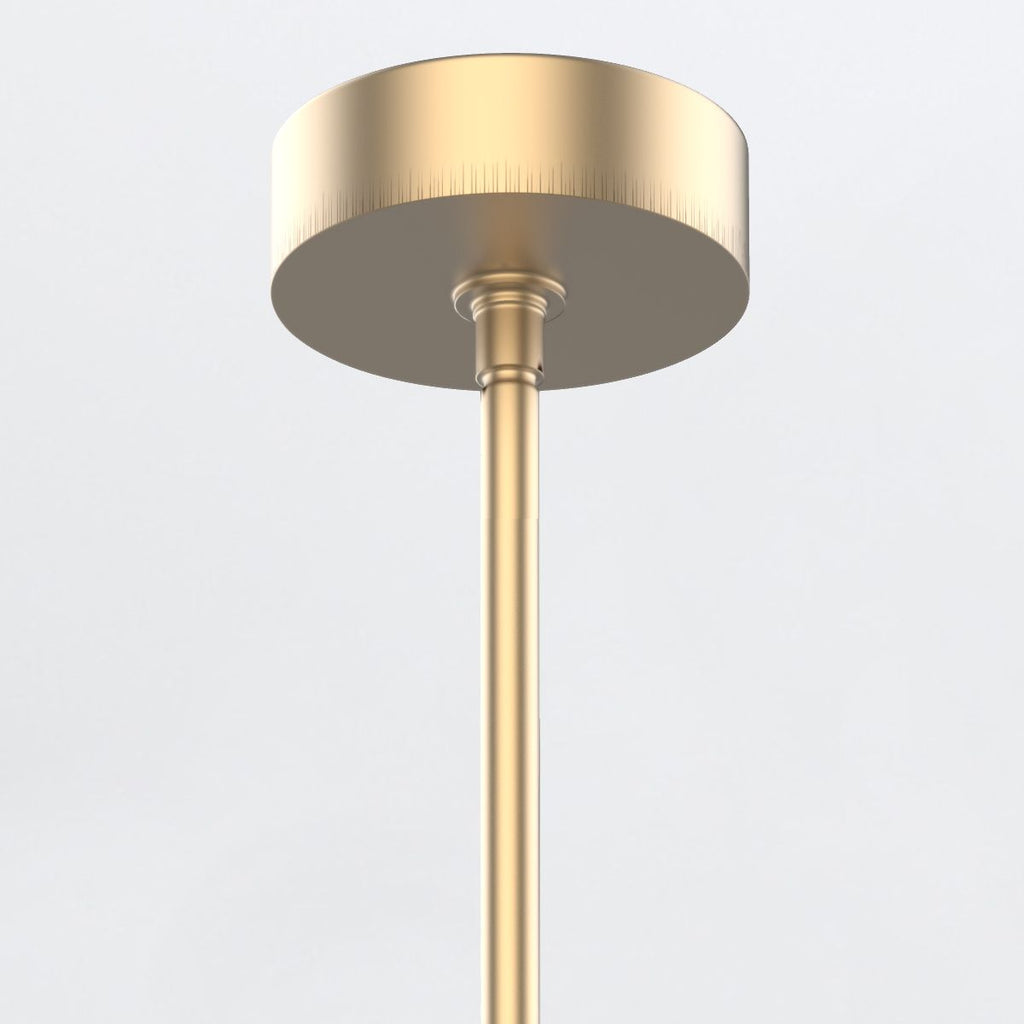 QN-FLORIANA-8P-L-NBR Floriana 8 Leaf LED Chandelier Large Natural Brass