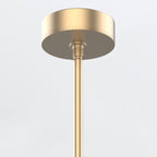 QN-FLORIANA-8P-L-NBR Floriana 8 Leaf LED Chandelier Large Natural Brass