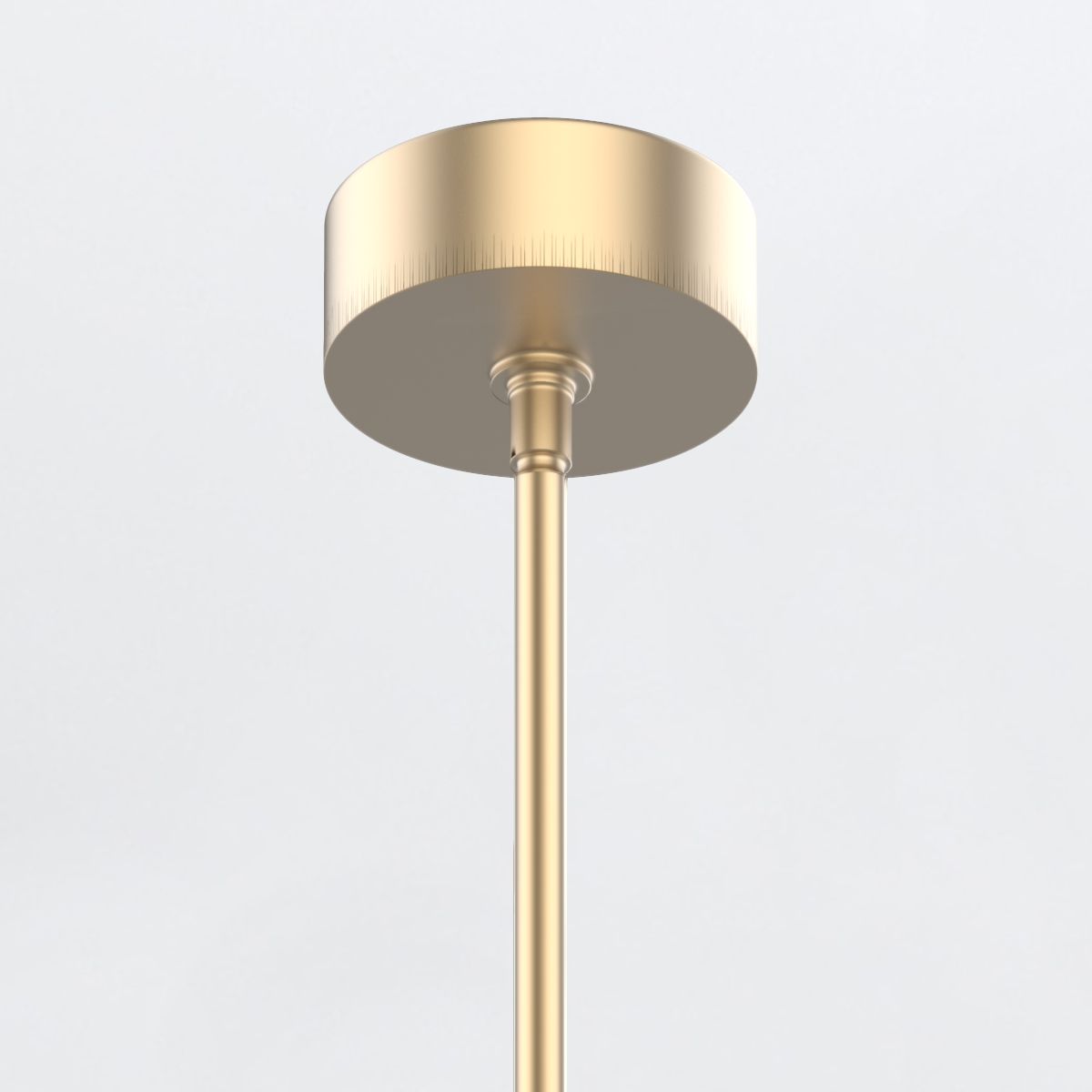 QN-FLORIANA-P-S-NBR Floriana 5 Leaf LED Chandelier Small Natural Brass