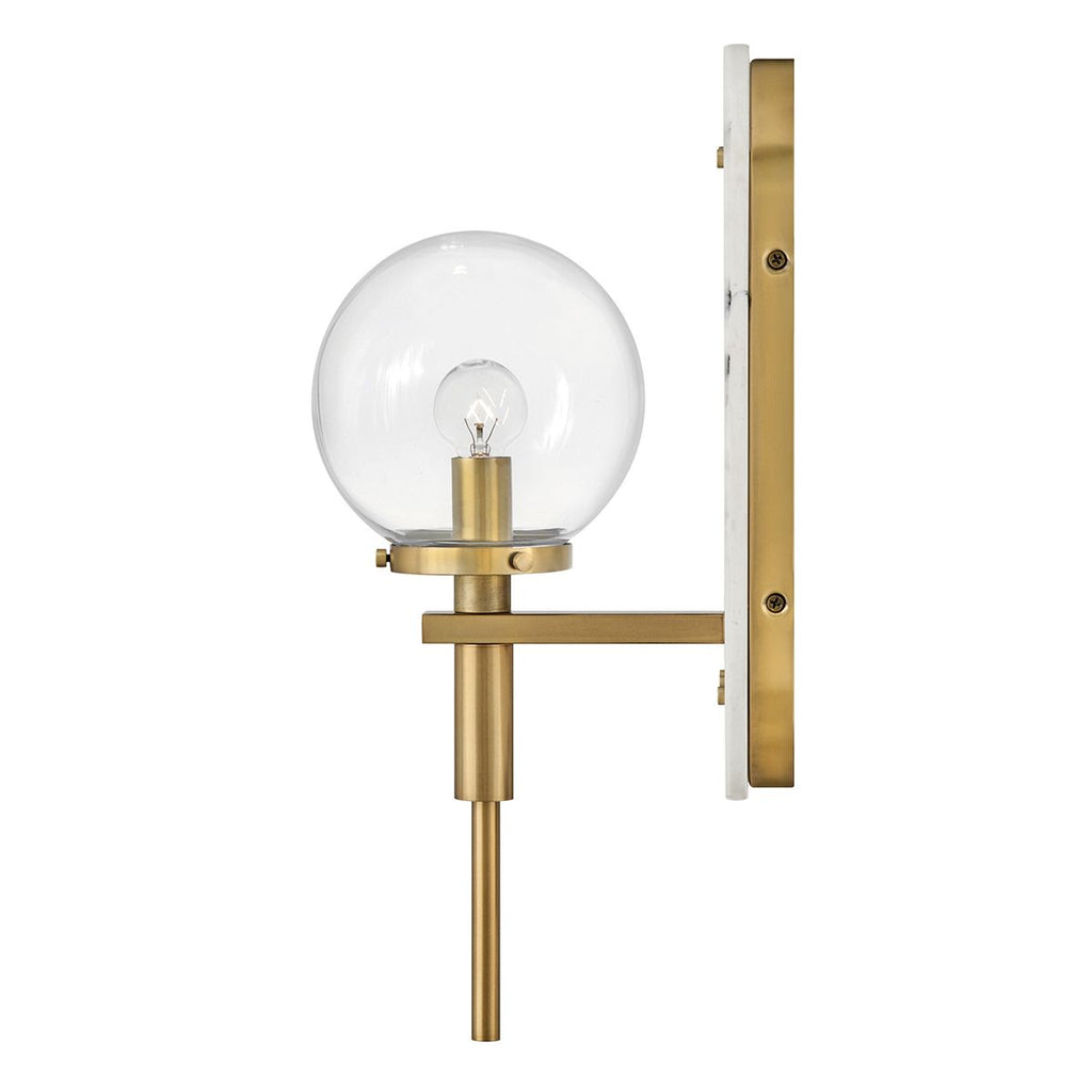 QN-GILDA-WB1-HB Gilda Bathroom 1 Light Wall Light Heritage Brass