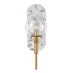 QN-GILDA-WB1-HB Gilda Bathroom 1 Light Wall Light Heritage Brass