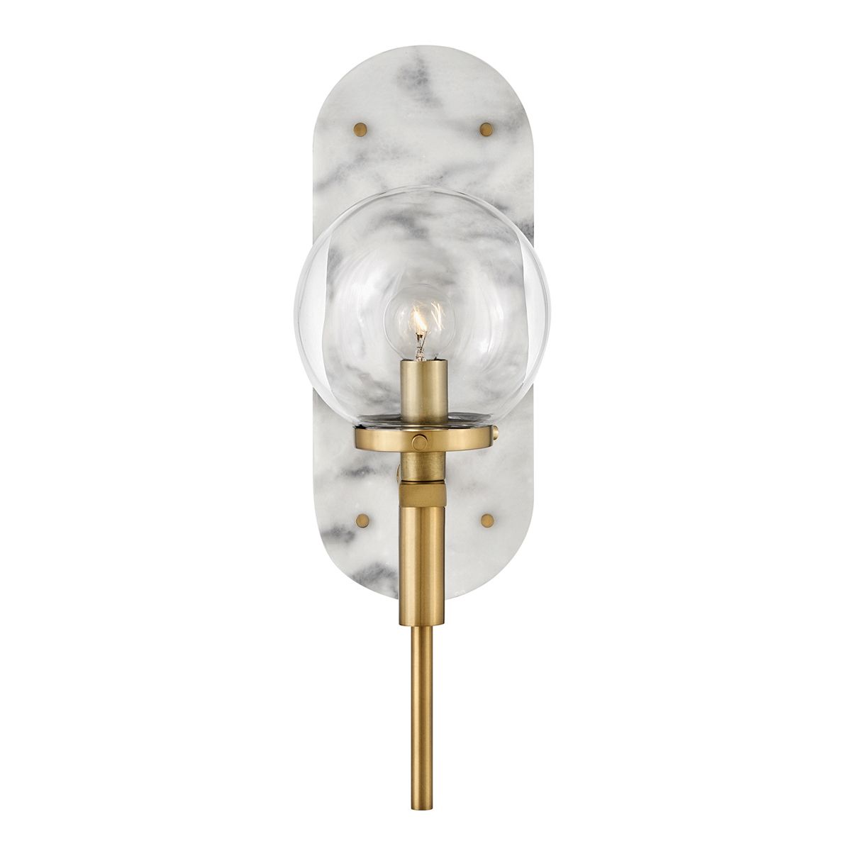 QN-GILDA-WB1-HB Gilda Bathroom 1 Light Wall Light Heritage Brass