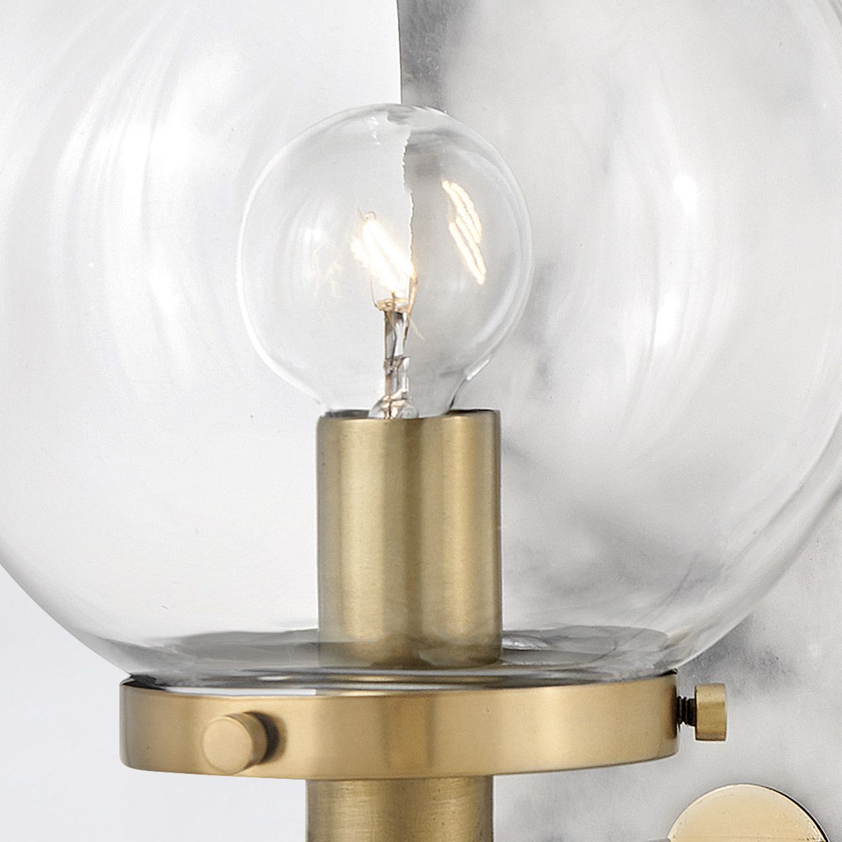 QN-GILDA-WB1-HB Gilda Bathroom 1 Light Wall Light Heritage Brass