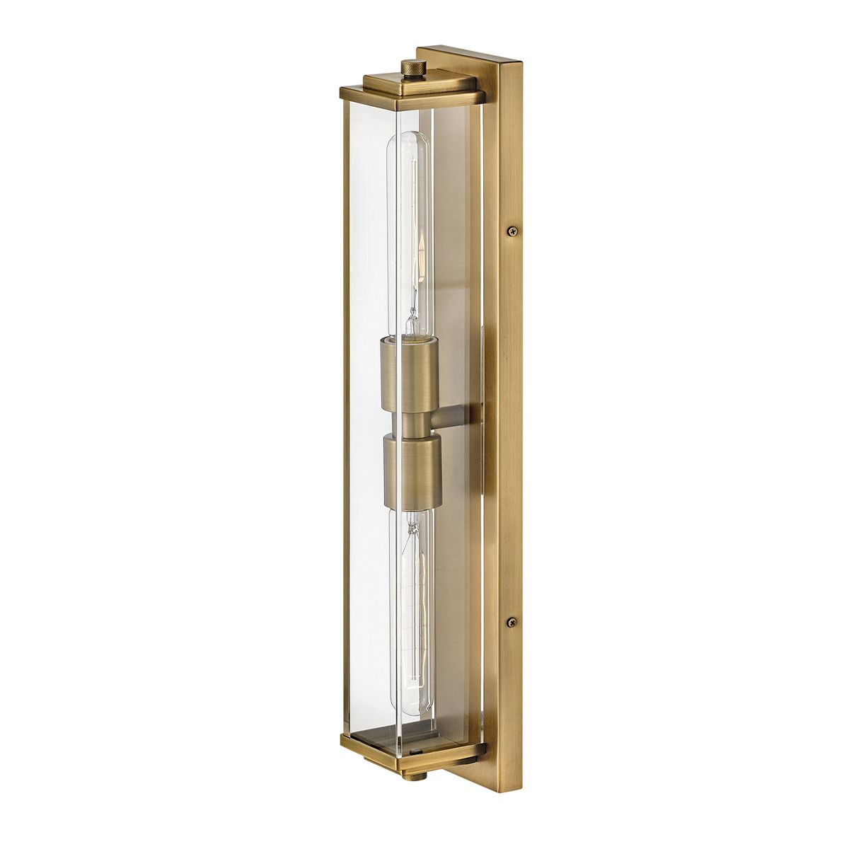 QN-HENRI-WB2-HB Henri Bathroom 2 Light Wall Light Heritage Brass