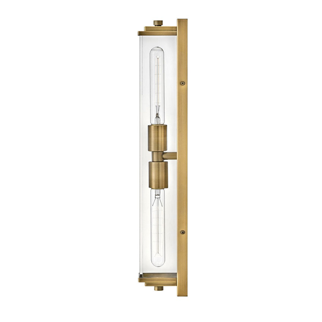 QN-HENRI-WB2-HB Henri Bathroom 2 Light Wall Light Heritage Brass