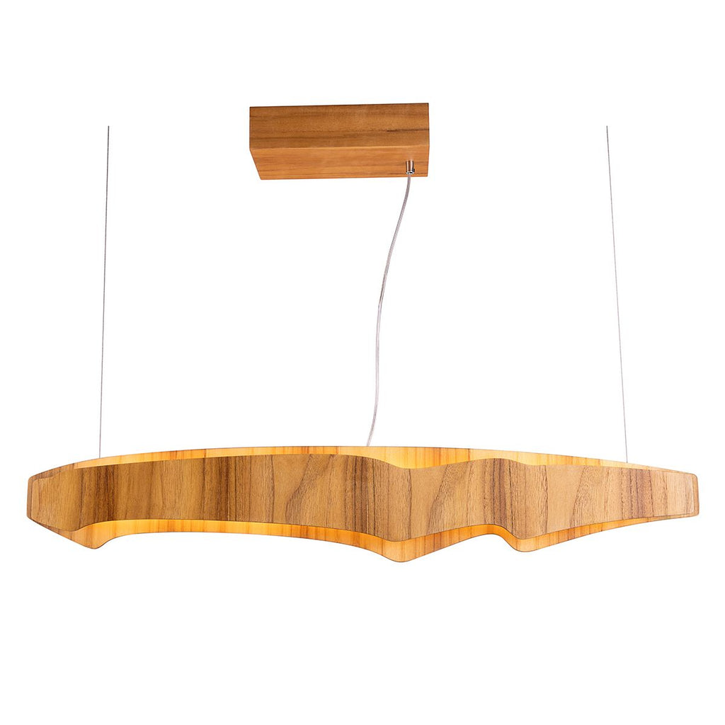 QN-HORIZON-LED-LP-100-TEAK Horizon LED Linear Pendant Teak
