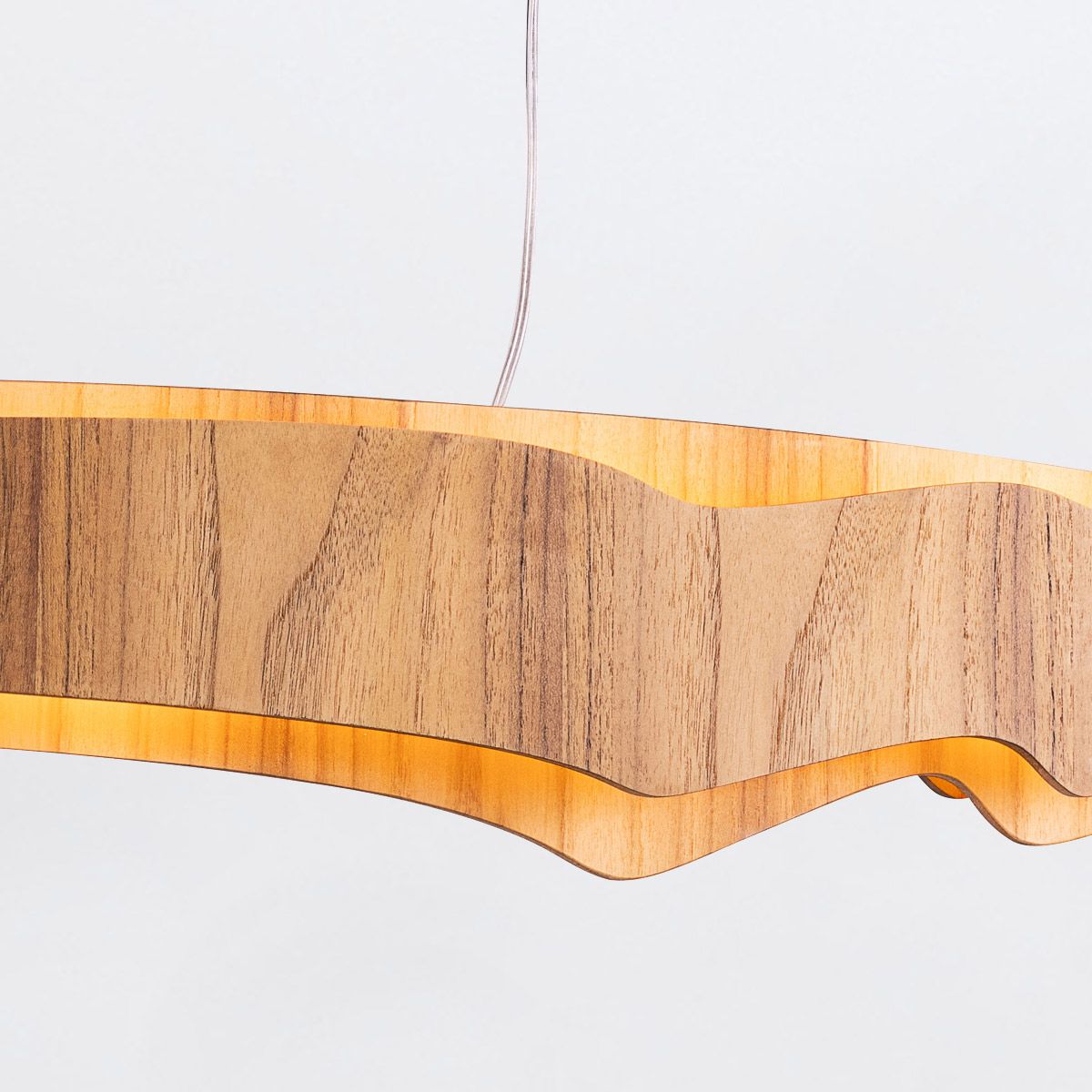 QN-HORIZON-LED-LP-100-TEAK Horizon LED Linear Pendant Teak