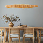 QN-HORIZON-LED-LP-140-TEAK Horizon LED Linear Pendant Teak