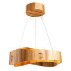 QN-HORIZON-RING-LED-60-TEAK Horizon LED Large Ring Pendant Teak