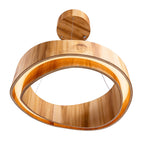 QN-HORIZON-RING-LED-60-TEAK Horizon LED Large Ring Pendant Teak