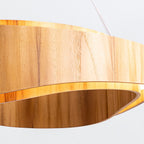 QN-HORIZON-RING-LED-80-TEAK Horizon LED Medium Ring Pendant Teak