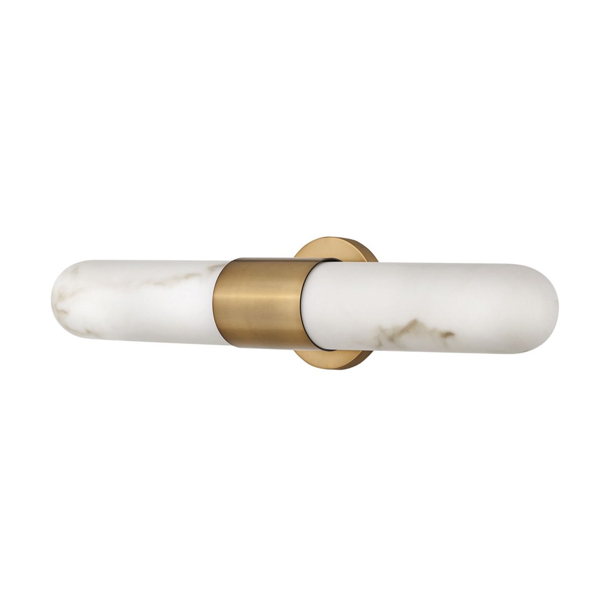 QN-IBIZA-L-HB Ibiza Bathroom Large LED Wall Light Heritage Brass