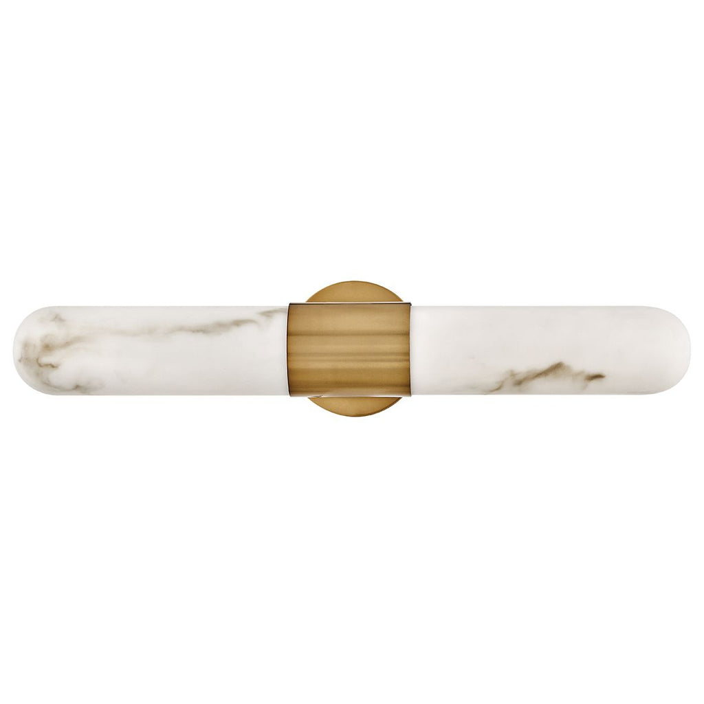 QN-IBIZA-L-HB Ibiza Bathroom Large LED Wall Light Heritage Brass