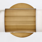 QN-IBIZA-L-HB Ibiza Bathroom Large LED Wall Light Heritage Brass