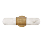 QN-IBIZA-M-HB Ibiza Bathroom Medium LED Wall Light Heritage Brass