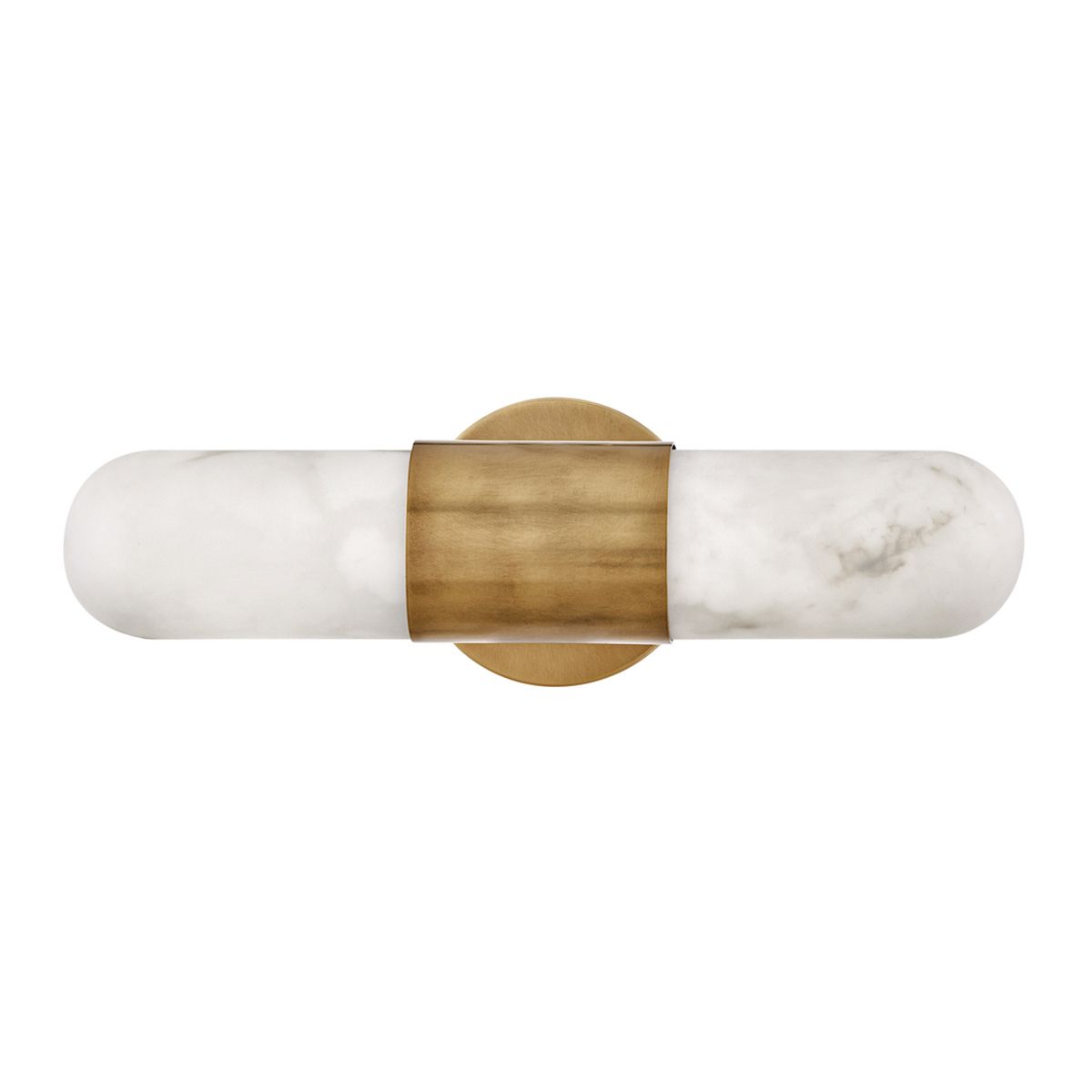 QN-IBIZA-M-HB Ibiza Bathroom Medium LED Wall Light Heritage Brass