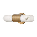QN-IBIZA-M-HB Ibiza Bathroom Medium LED Wall Light Heritage Brass