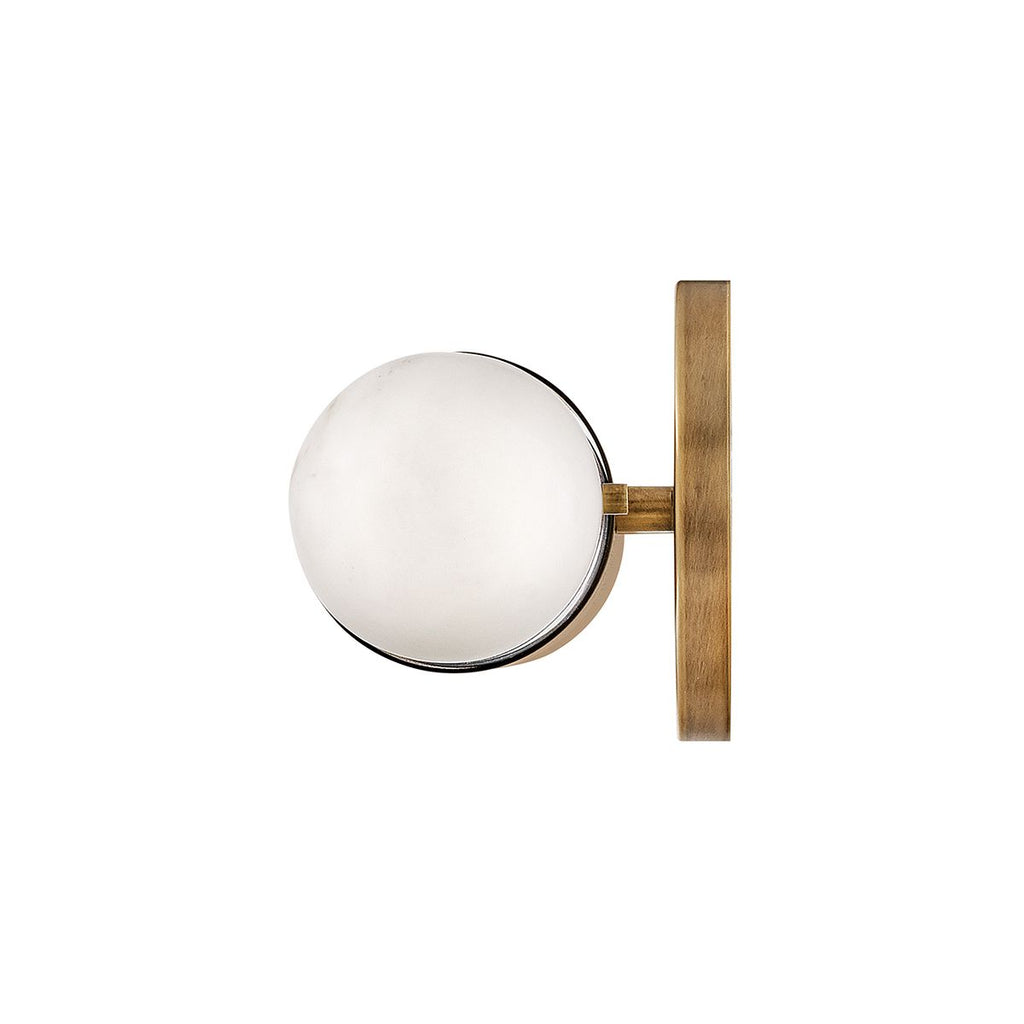 QN-IBIZA-M-HB Ibiza Bathroom Medium LED Wall Light Heritage Brass