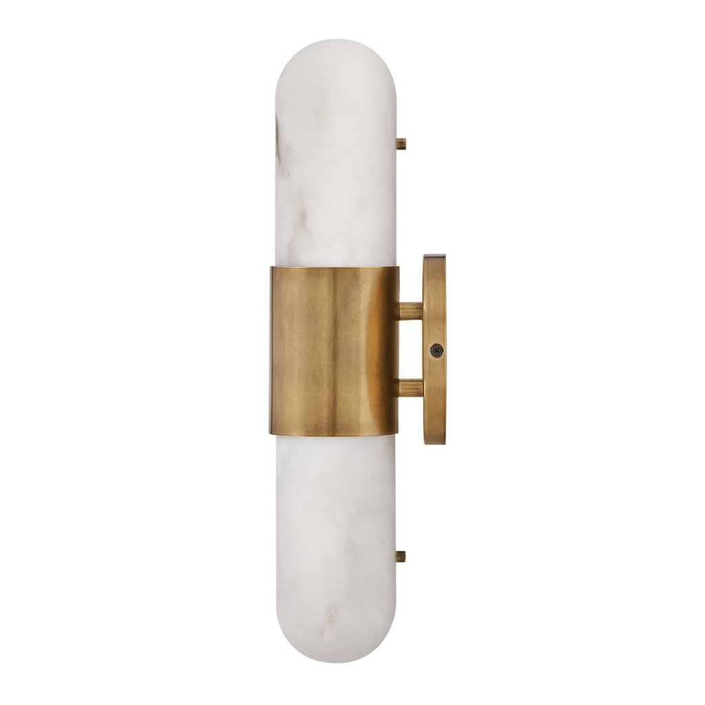 QN-IBIZA-M-HB Ibiza Bathroom Medium LED Wall Light Heritage Brass