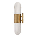QN-IBIZA-M-HB Ibiza Bathroom Medium LED Wall Light Heritage Brass