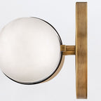 QN-IBIZA-M-HB Ibiza Bathroom Medium LED Wall Light Heritage Brass