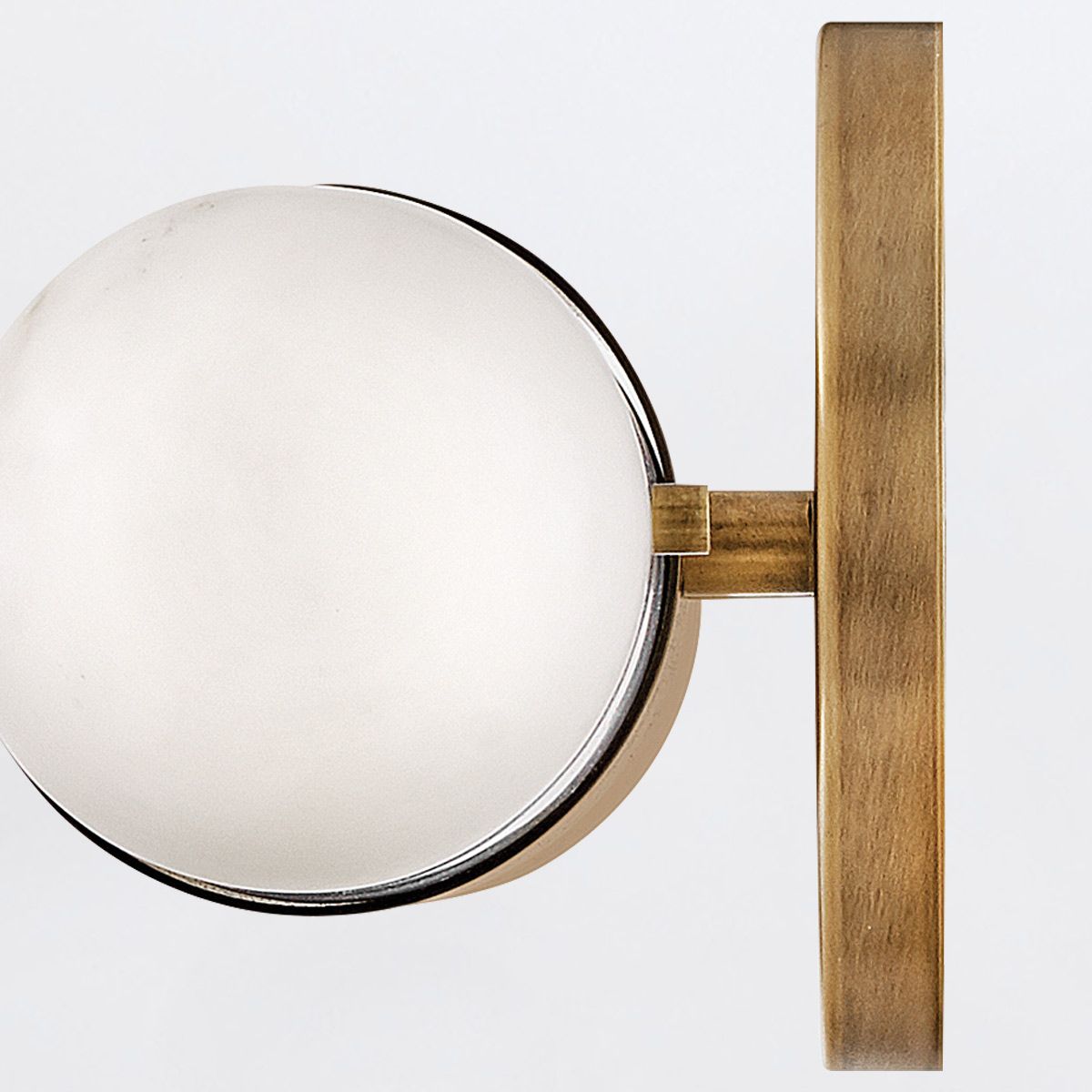 QN-IBIZA-M-HB Ibiza Bathroom Medium LED Wall Light Heritage Brass