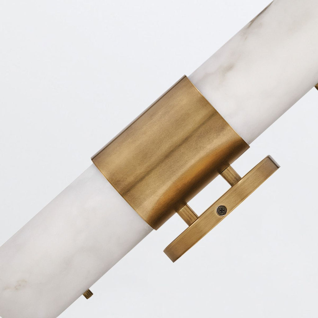 QN-IBIZA-M-HB Ibiza Bathroom Medium LED Wall Light Heritage Brass