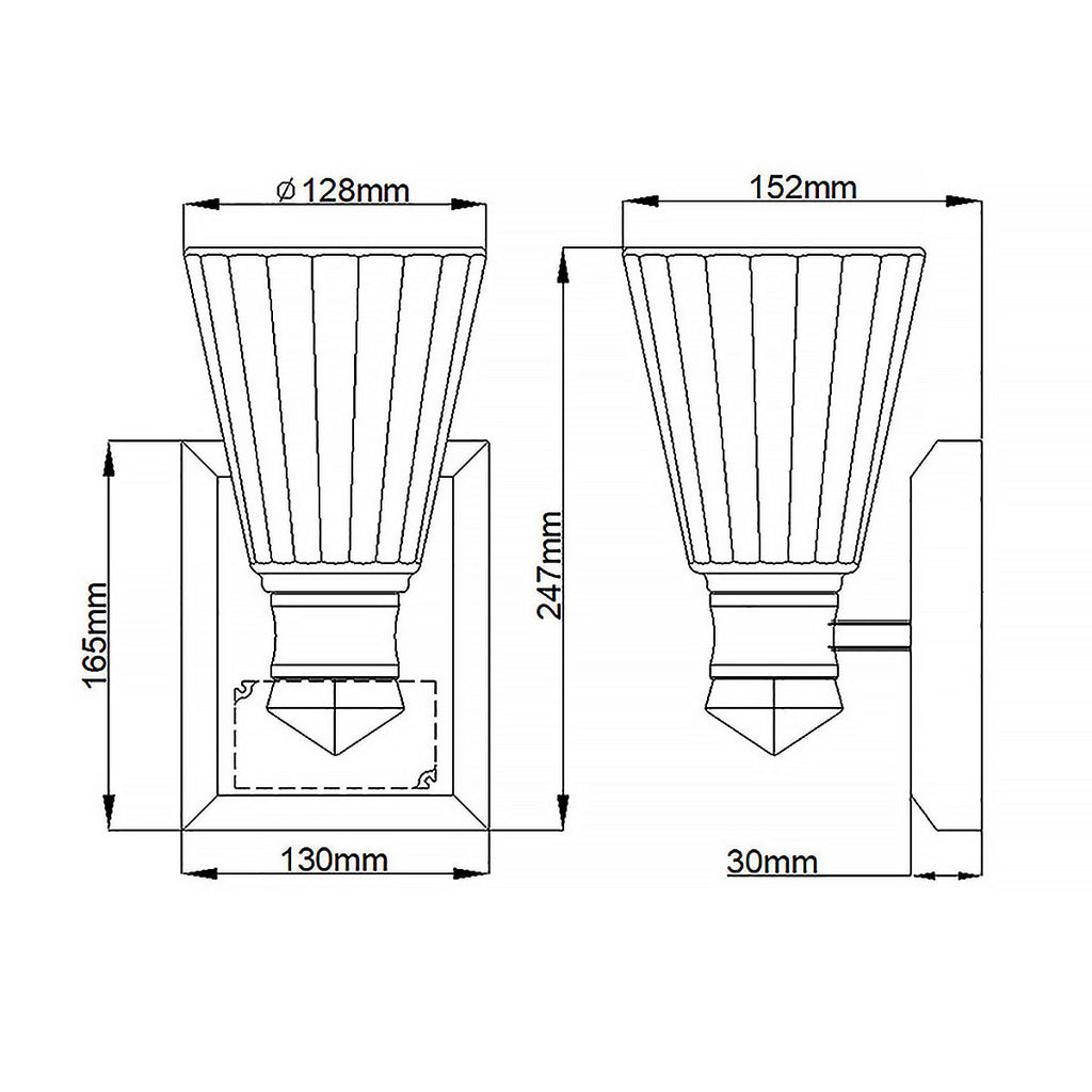 QN-KAYVA1-PN Kayva LED 1 Arm Dual-lit  Bathroom Wall Light  Polished Nickel