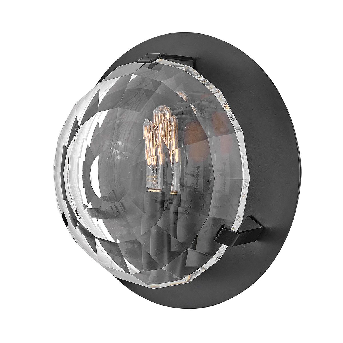 QN-LEO-WB1-BK Leo 1 Light Wall Light Black