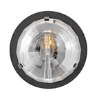 QN-LEO-WB1-BK Leo 1 Light Wall Light Black