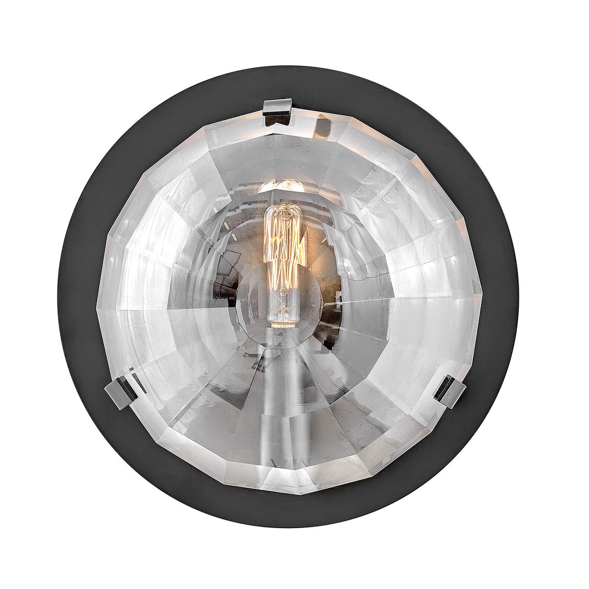 QN-LEO-WB1-BK Leo 1 Light Wall Light Black