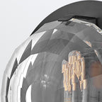 QN-LEO-WB1-BK Leo 1 Light Wall Light Black