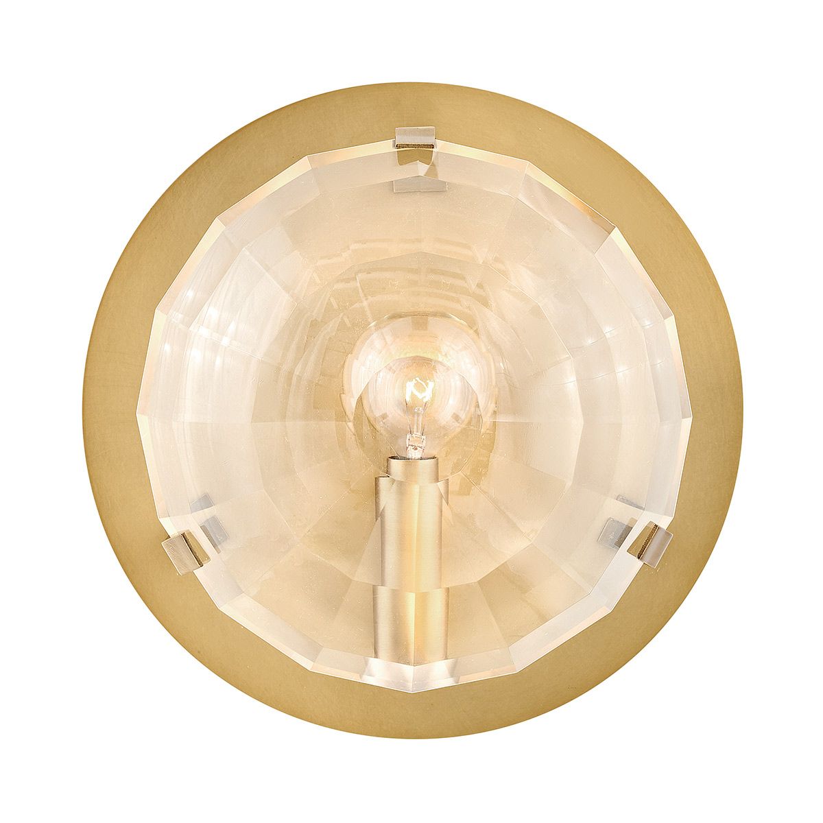 QN-LEO-WB1-HB Leo 1 Light Wall Light Heritage Brass