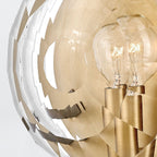 QN-LEO-WB1-HB Leo 1 Light Wall Light Heritage Brass