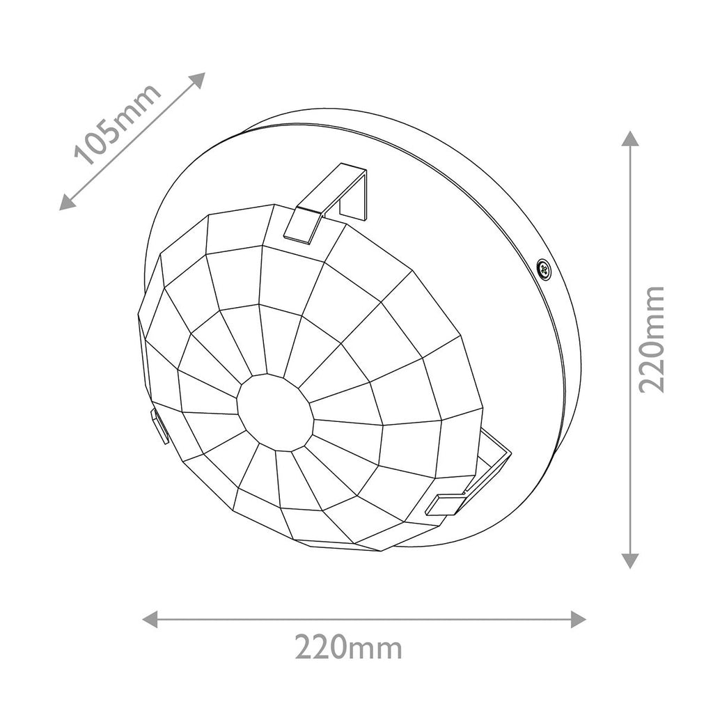 QN-LEO-WB1-HB Leo 1 Light Wall Light Heritage Brass