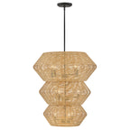 QN-LUCA-10P-BK-CAM Luca 10 Light Multi-tier Chandelier Black/Camel