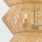 QN-LUCA-10P-BK-CAM Luca 10 Light Multi-tier Chandelier Black/Camel