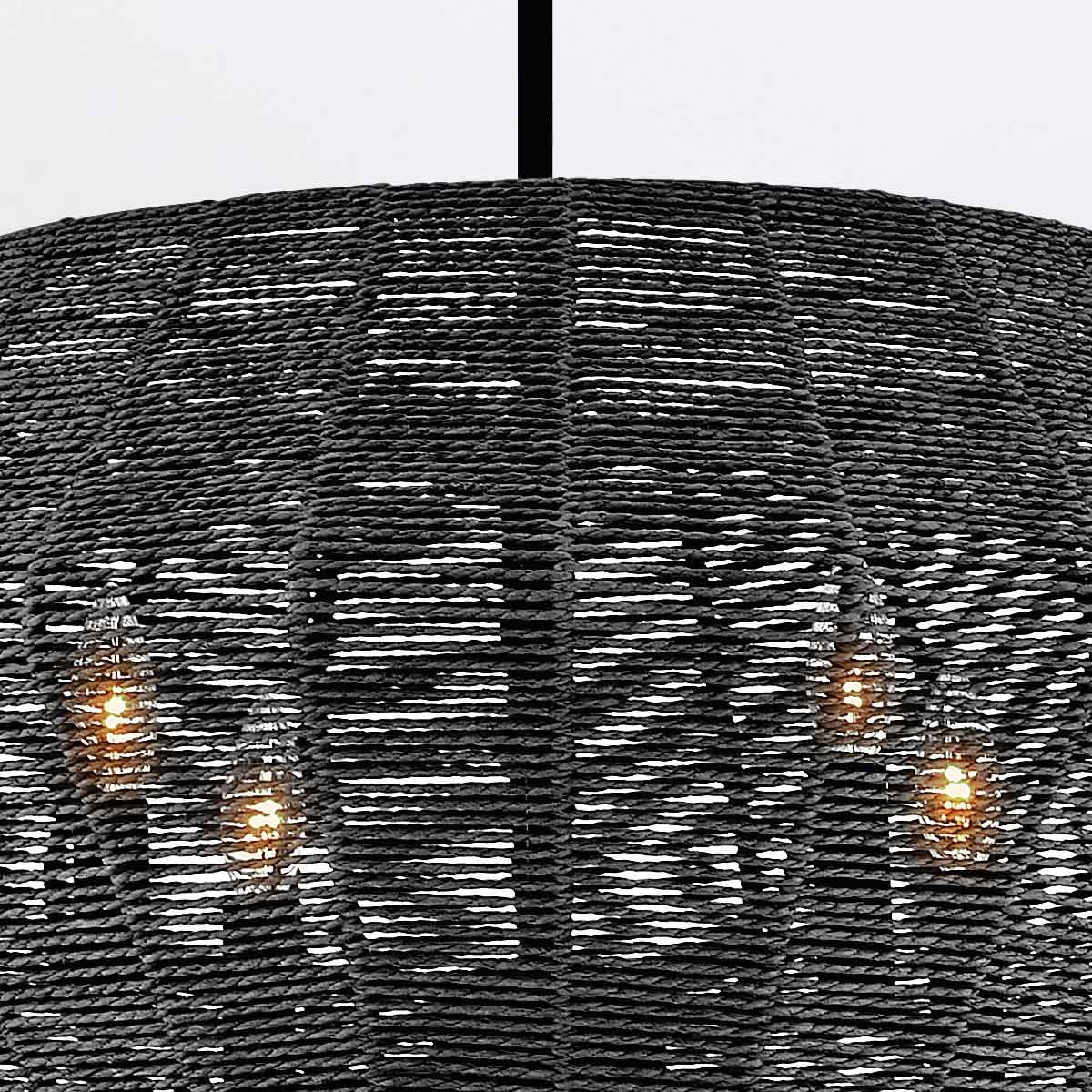 QN-LUCA-10P-BK-BK Luca 10 Light Multi-tier Chandelier Black