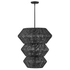 QN-LUCA-10P-BK-BK Luca 10 Light Multi-tier Chandelier Black