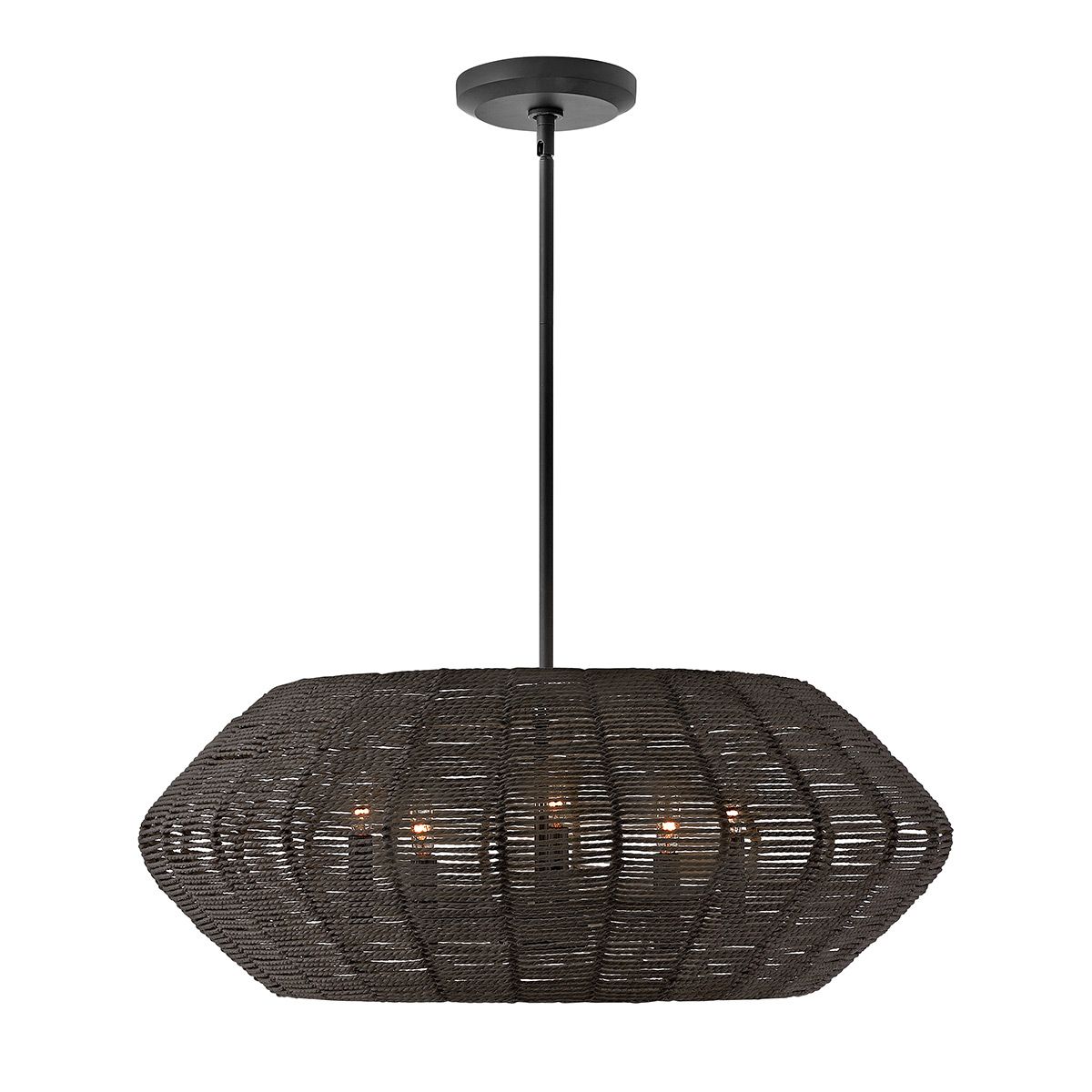 QN-LUCA-5P-M-BK-BK Luca 5 Light Duo-Mount Pendant Black