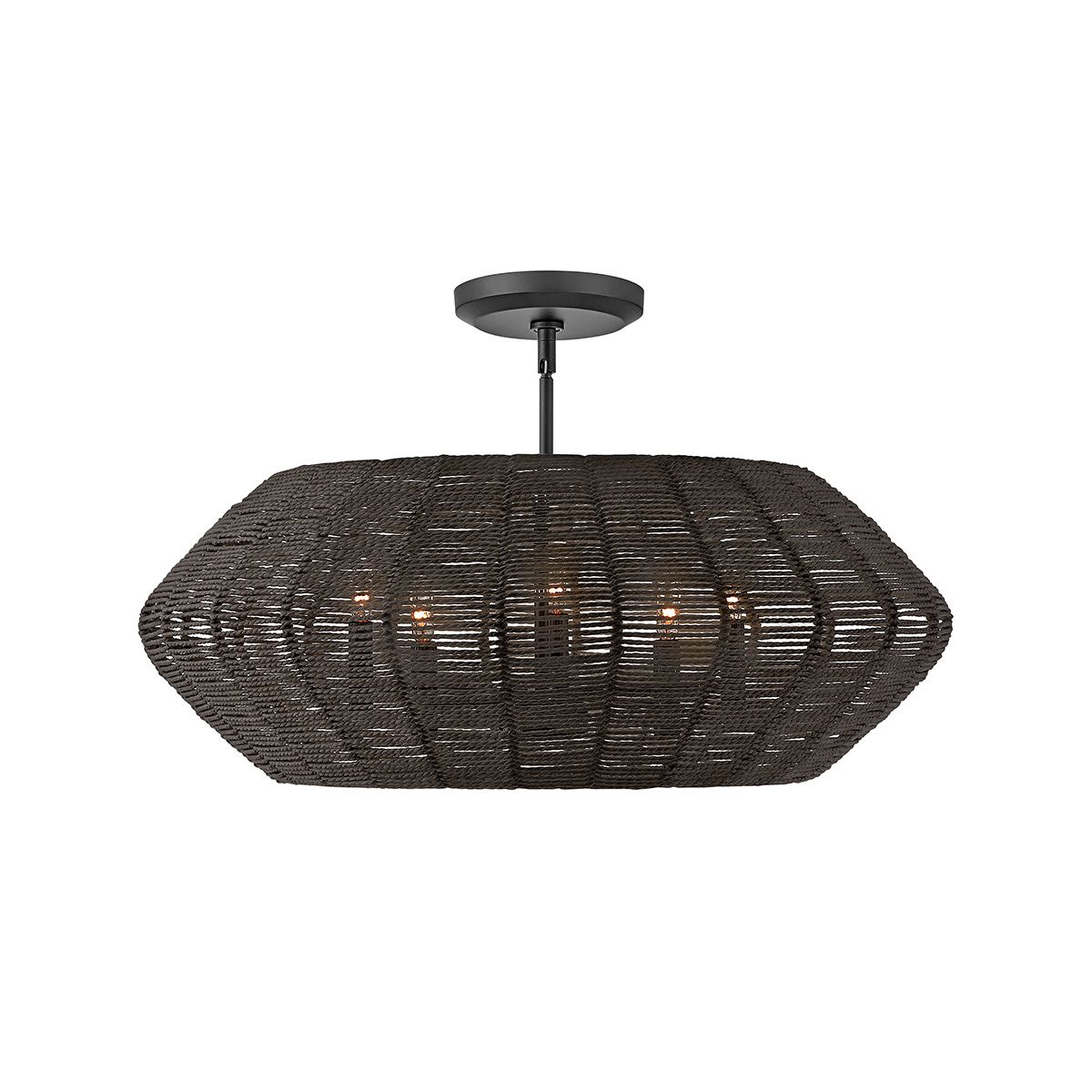 QN-LUCA-5P-M-BK-BK Luca 5 Light Duo-Mount Pendant Black