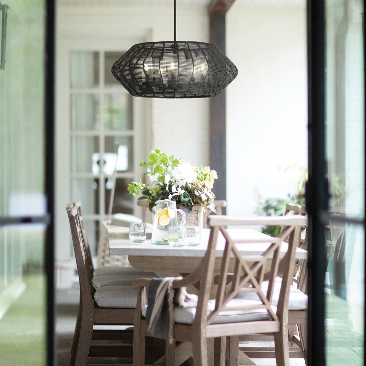QN-LUCA-5P-M-BK-BK Luca 5 Light Duo-Mount Pendant Black